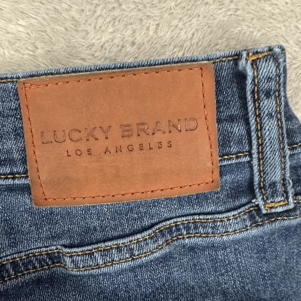 Lucky Brand Jeans Mens 36x34 Stark Blue 412 Athletic Slim Stretch Comfort Denim - Picture 8 of 16